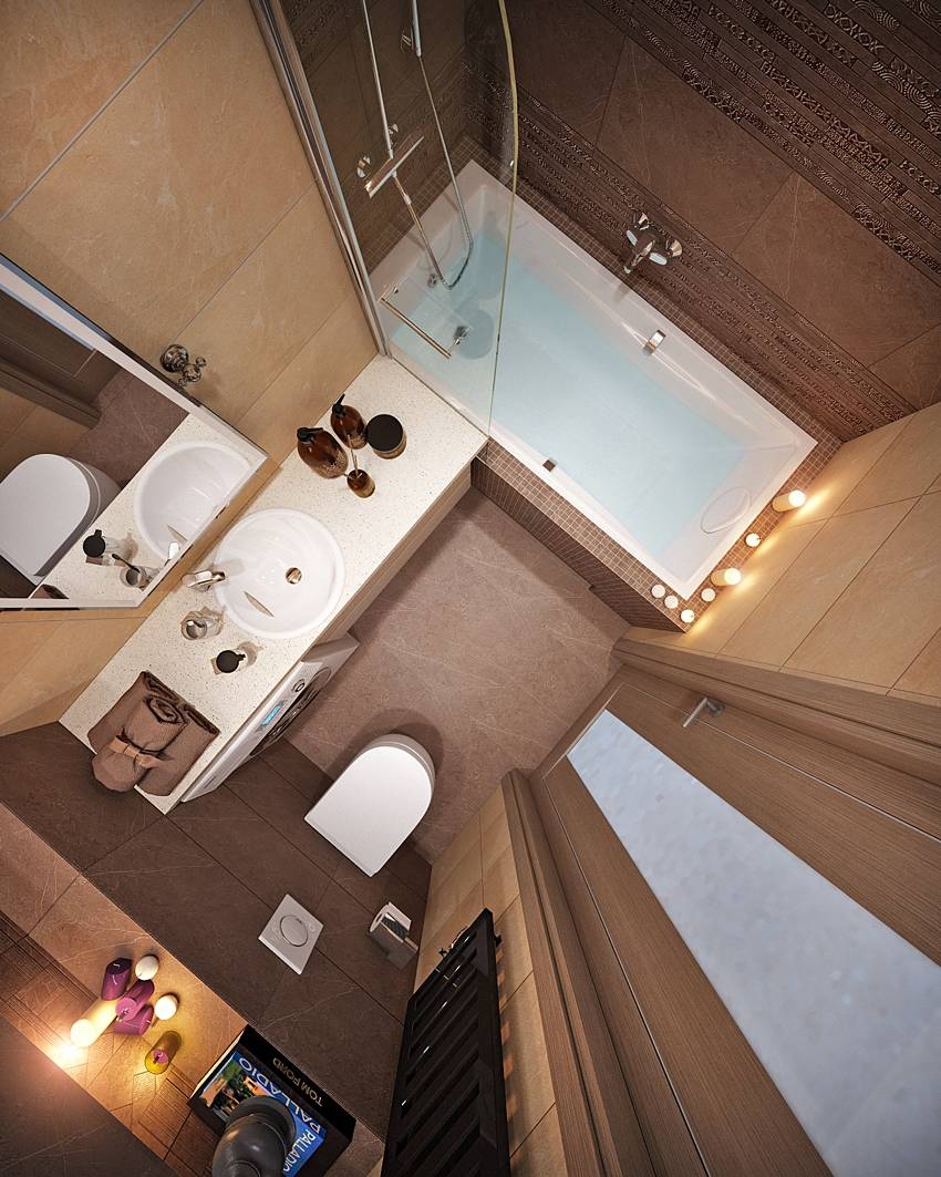 Ванная комната 6 кв.м. (85 фото) - дизайн интерьера, идеи для ремонта и отделки санузла - houser.su