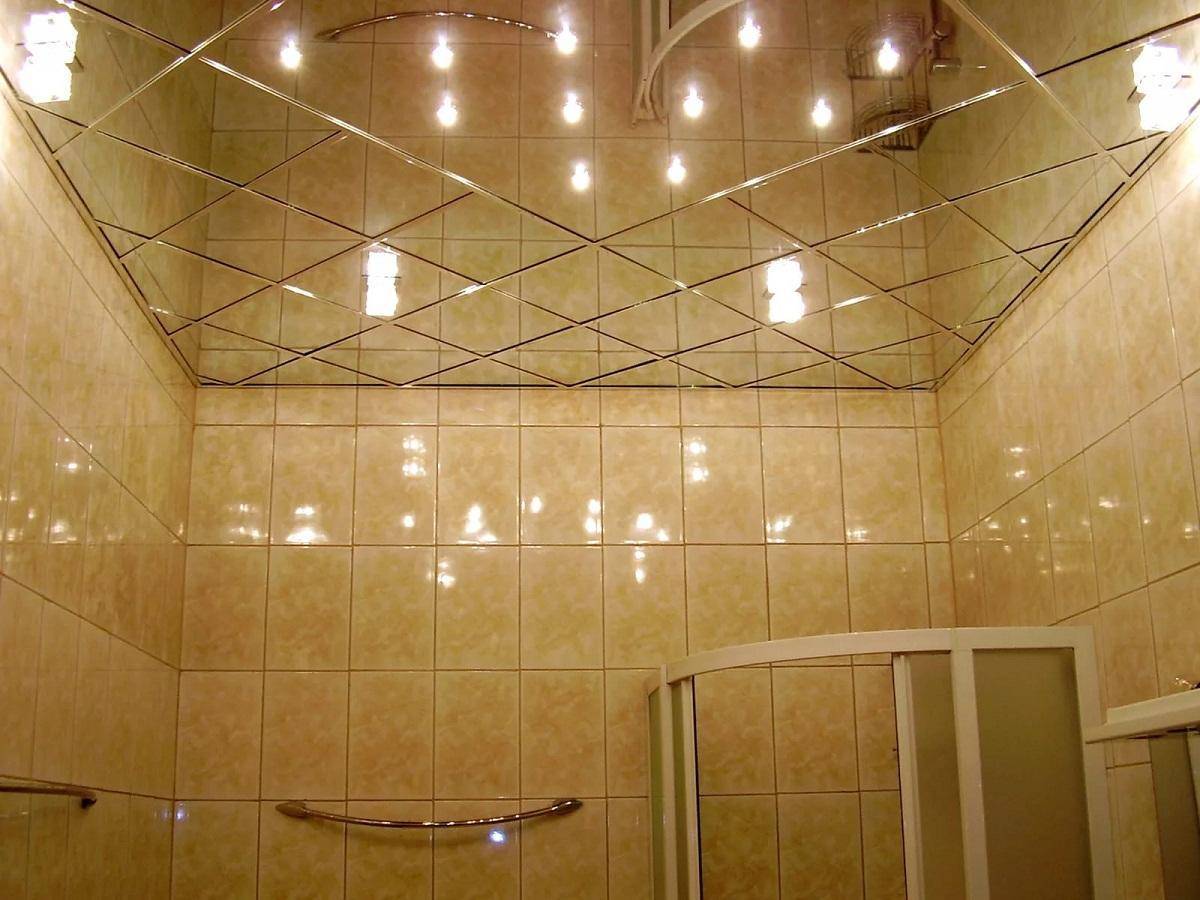 Зеркальный потолок в ванной нюансы размещения зеркальной поверхности преимущества дизайна реальные фото примеры | твой дом