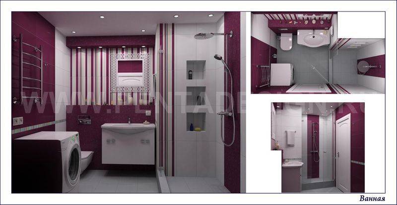 Размер ванны в доме п44. дизайн и размер ванной комнаты в п44т. варианты перепланировки и оформления. установка новой ванны