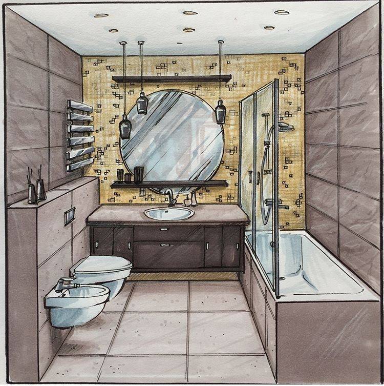 Как создать дизайн проект ванной комнаты самому?