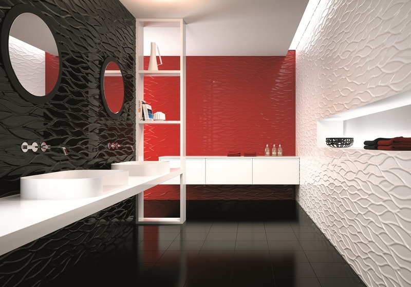 3d плитка для ванной: яркий индивидуальный дизайн