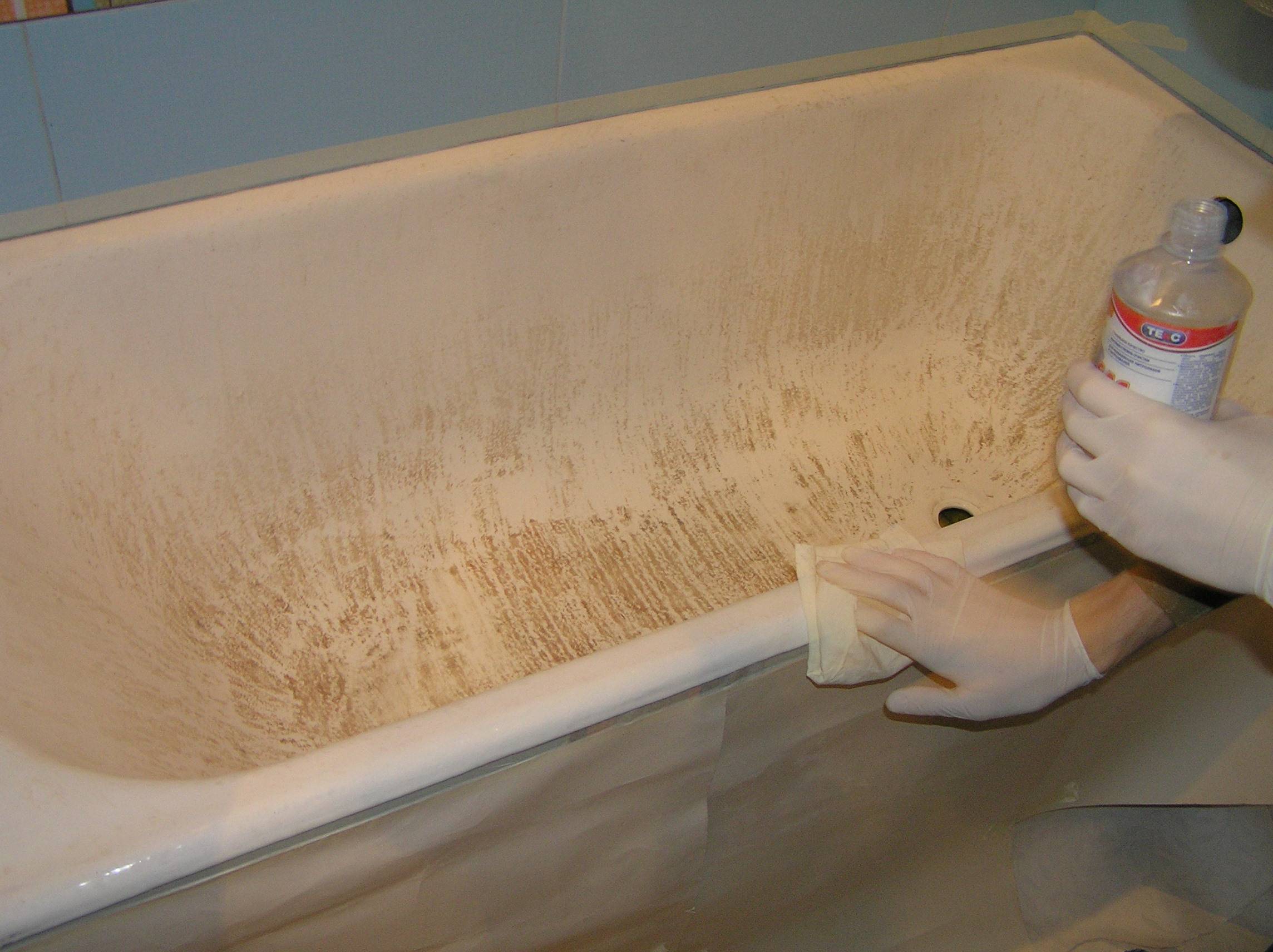 Как покрасить чугунную ванну в домашних условиях своими руками