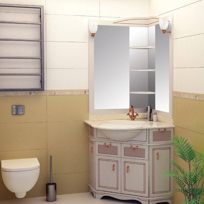 Угловая ванная комната - 96 фото популярных решений применения небольших ванн