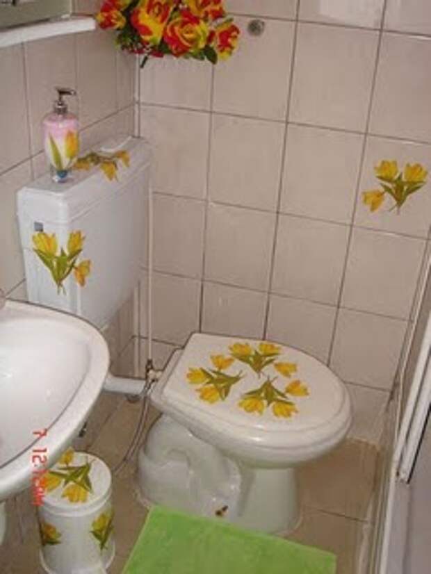 Декупаж стен на плитке в ванной комнате своими руками (фото)