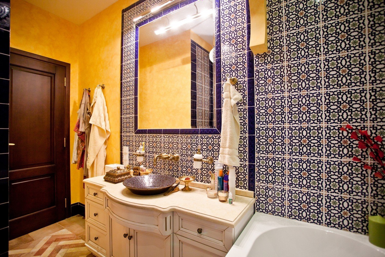 Марокканская плитка: калейдоскоп узоров в вашей ванной (45 фото) | дизайн и интерьер ванной комнаты