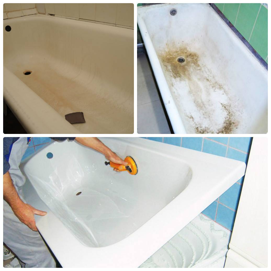 Способы очищения ванны от желтого налета и других загрязнений