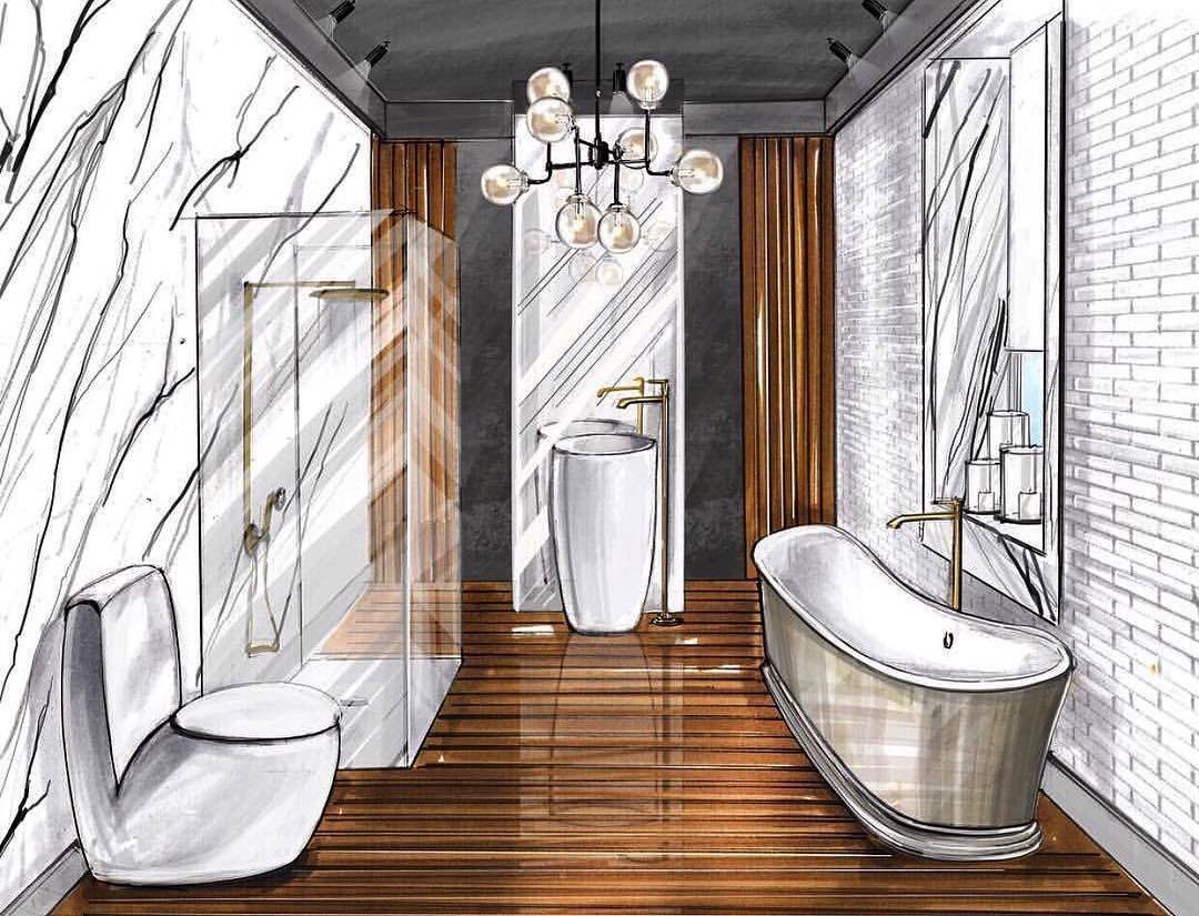 Дизайн проект ванной комнаты. Виды и состав проектной документации