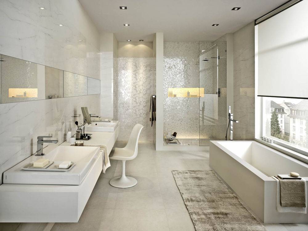 Стильная ванная комната, фото цвета, стиля и дизайна интерьера