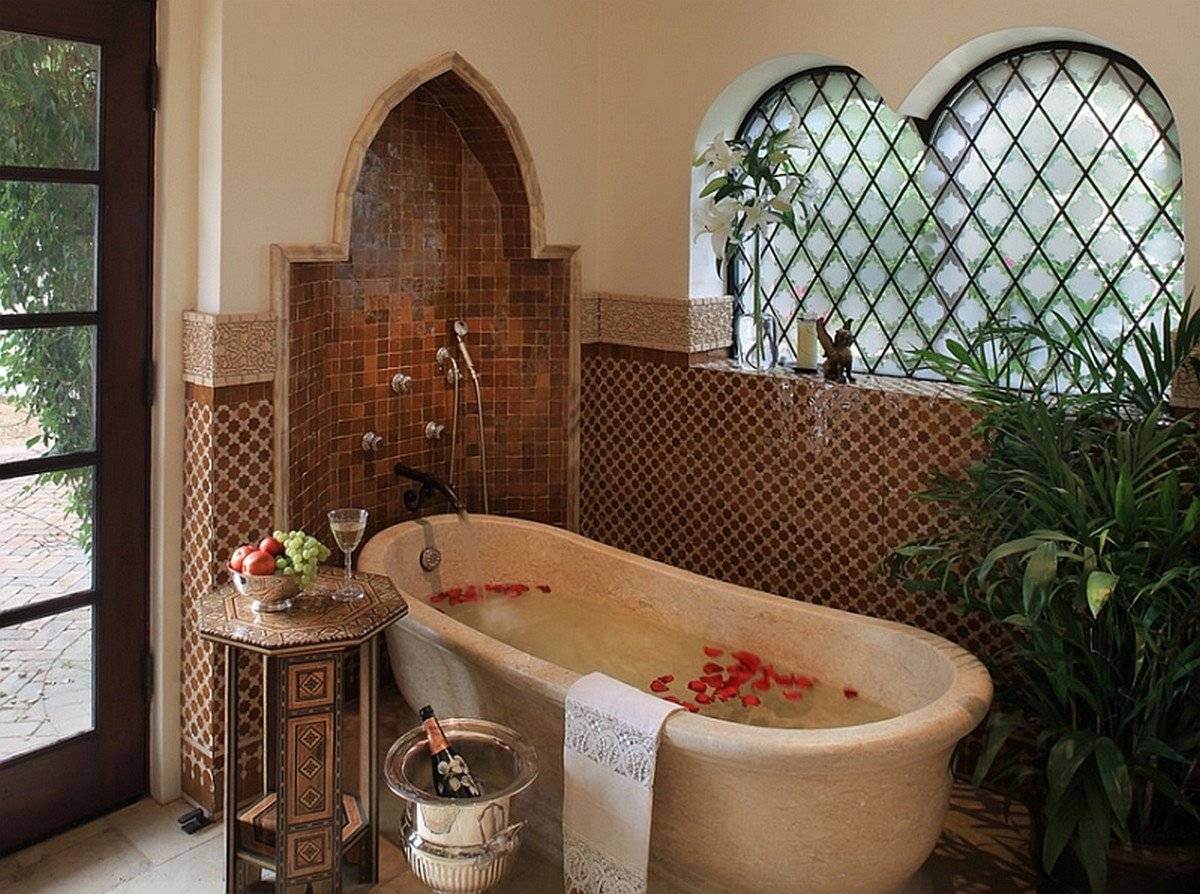 Ванная в марокканском стиле: описание и идеи интерьеров
