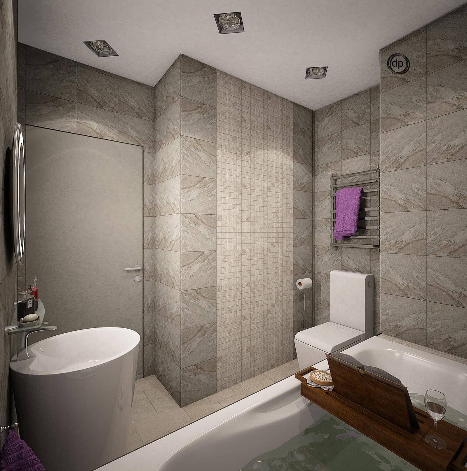 Фото интерьеров маленьких и малогабаритных ванных комнат