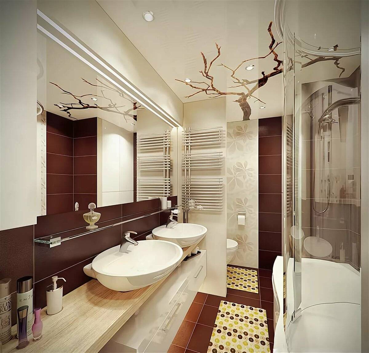 Ванна в спальне - фото ванной комнаты и совмещенный дизайн