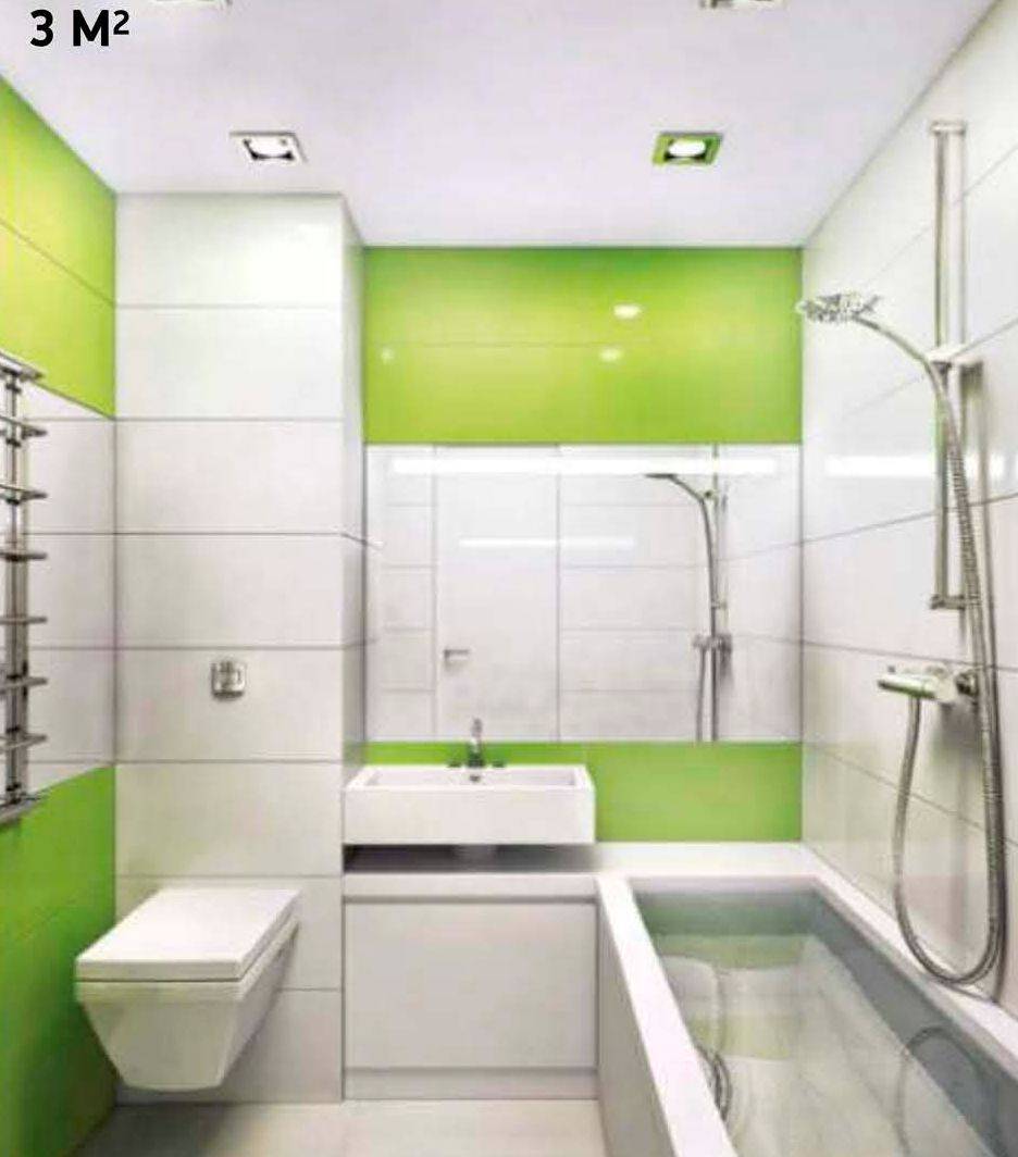 Дизайн ванной комнаты в брежневке - фото интерьеров
