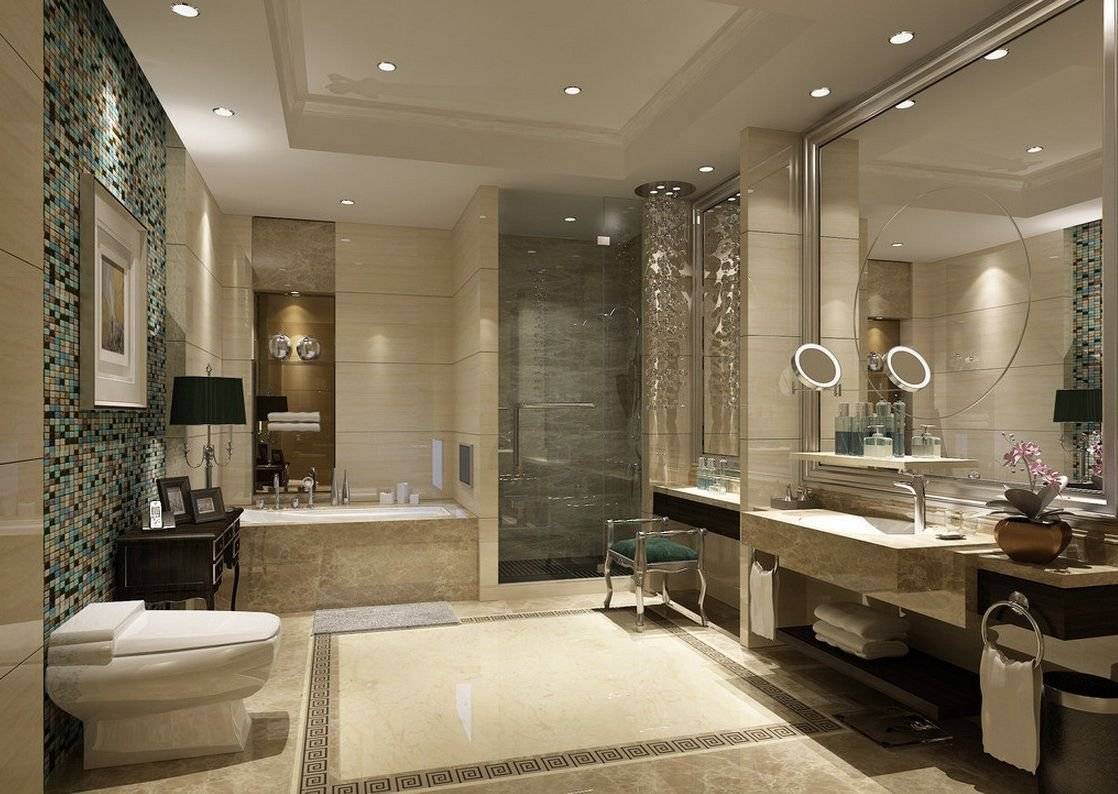 Современная ванная комната - 70 стильного дизайна