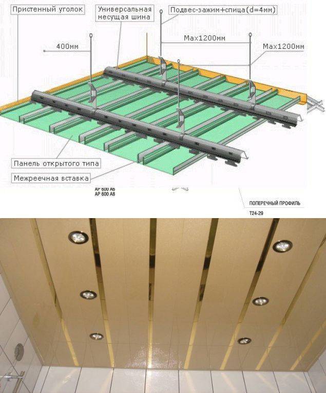 Реечный потолок в ванной комнате: виды и особенности монтажа своими руками. монтаж реечного потолка в ванной своими руками