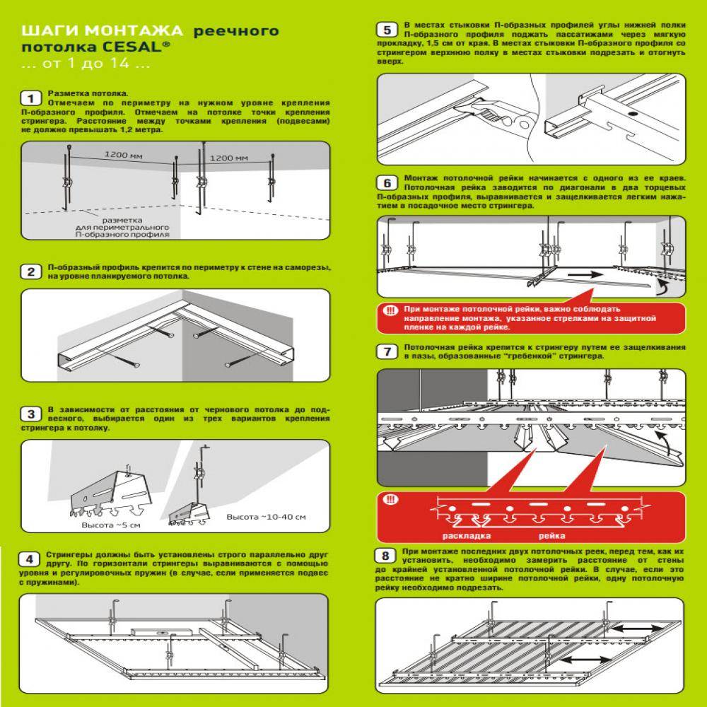 Реечный алюминиевый потолок: подвесные потолочные рейки, технические характеристики, монтаж потолка из алюминиевых профилей, установка потолка из алюминия