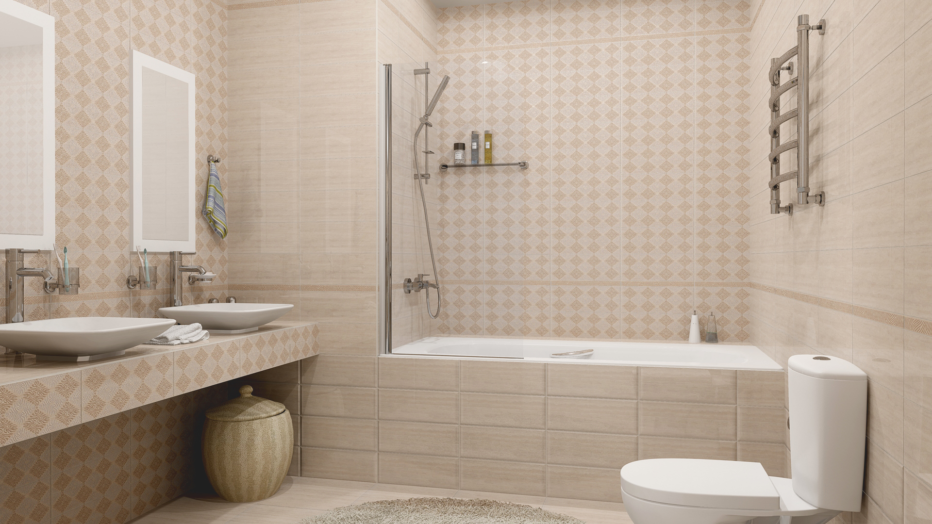 Проекты ванной комнаты с плиткой керама марацци