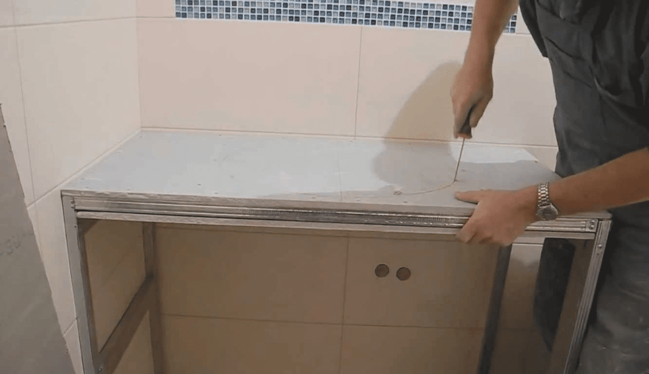 Столешница для ванной своими руками. Выбор материалов и обзор решений