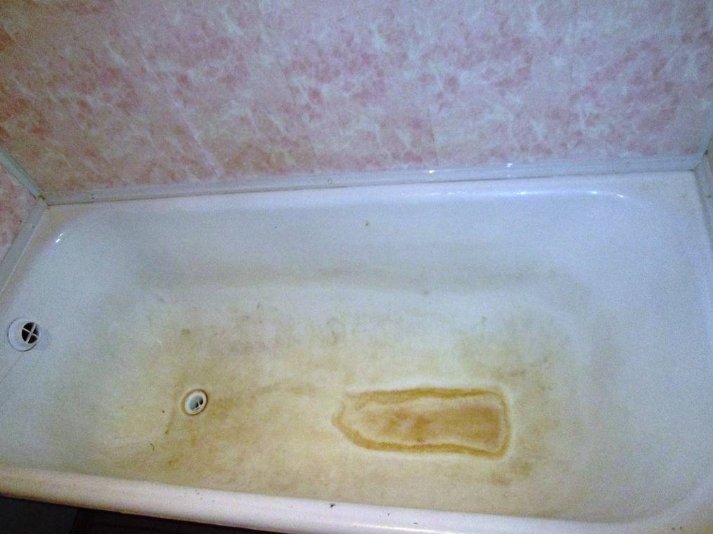 Что делать, если акриловая ванна пожелтела? Чистим акриловую ванну от желтизны