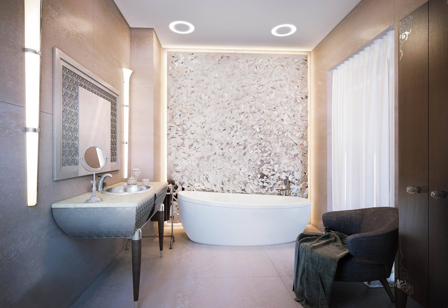 Отделка ванной комнаты декоративной штукатуркой своими руками [47 фото], какая штукатурка подходит для стен ванной: венецианская, шелковая или под покраску