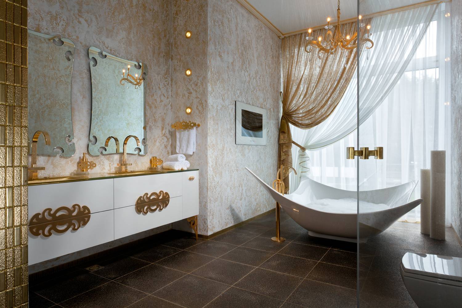 Красивые Ванные комнаты. Интерьер ванной комнаты. Ванна в золотом стиле. Самые красивые Ванные комнаты. Золота ванна комната