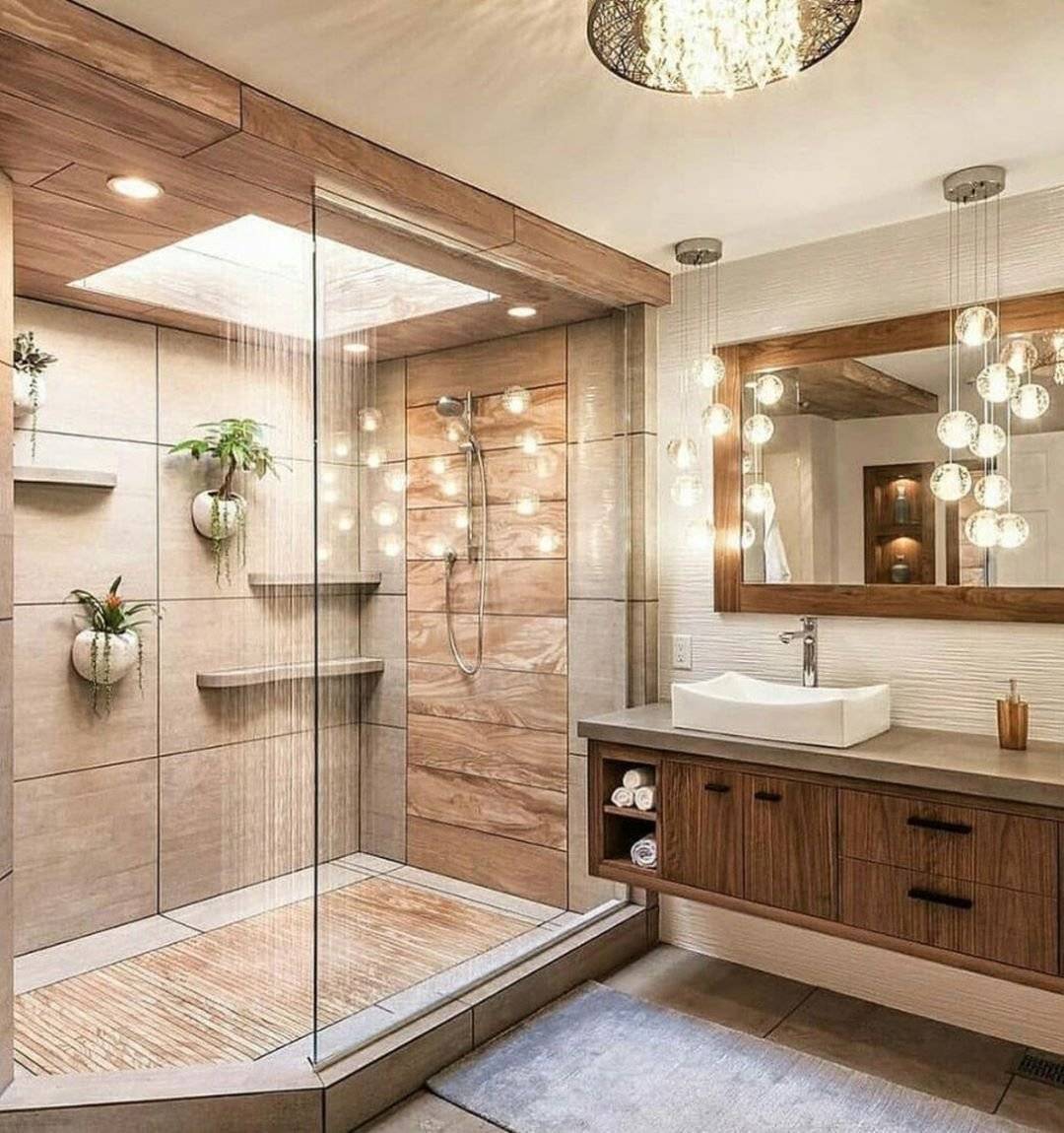 Красивая ванная комната. Обзор идей и комбинаций облицовочных материалов