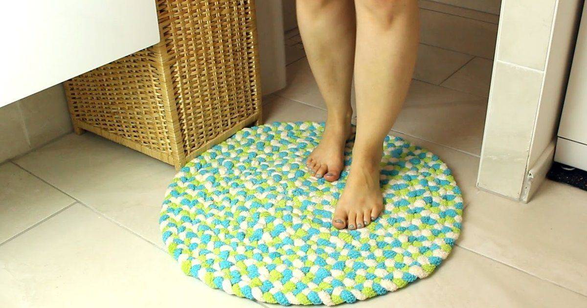 Коврик для ванной своими руками. как сделать коврик для ванной