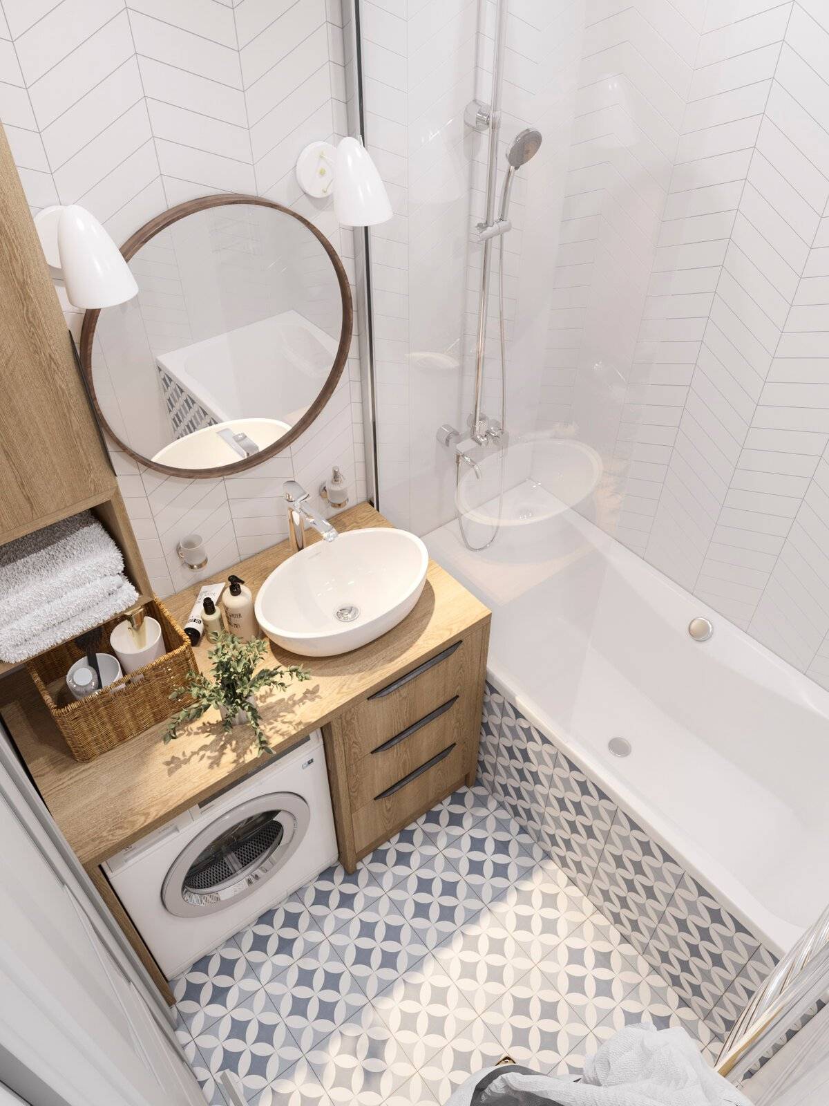 Дизайн маленькой ванной комнаты: идеи ремонта и планировки с туалетом и без туалета
