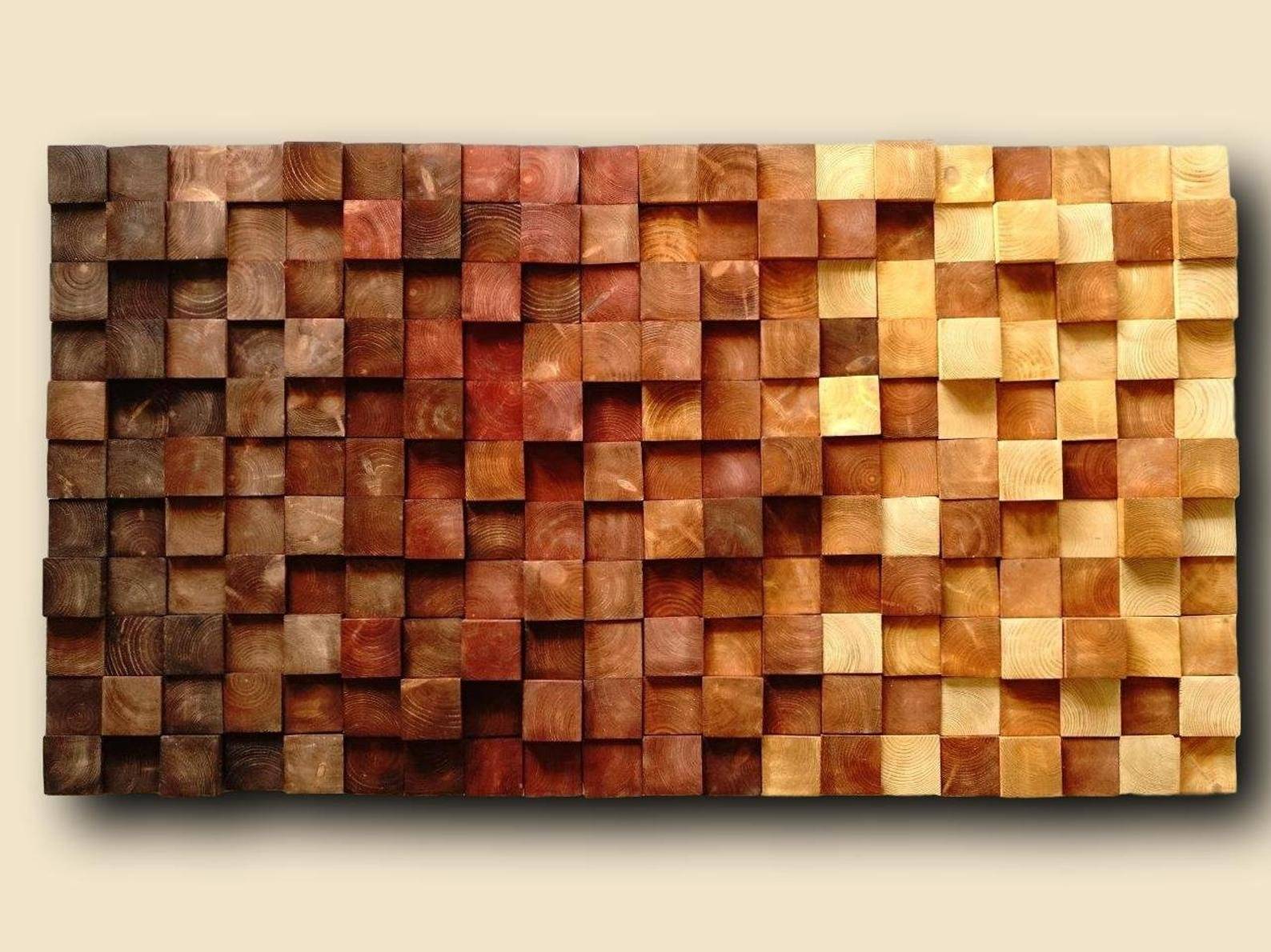 Деревянная мозаика на пол - варианты материалов и монтажа