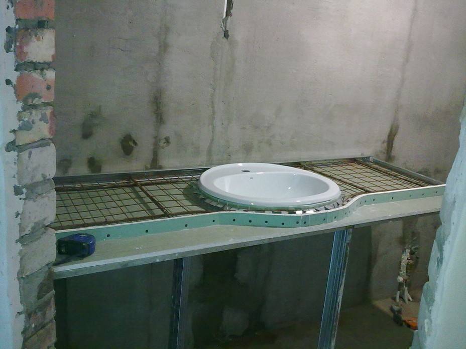 Столешница из гипсокартона в ванной: правильная инструкция | gipsportal
гипсокартонные столешницы для ванной — gipsportal