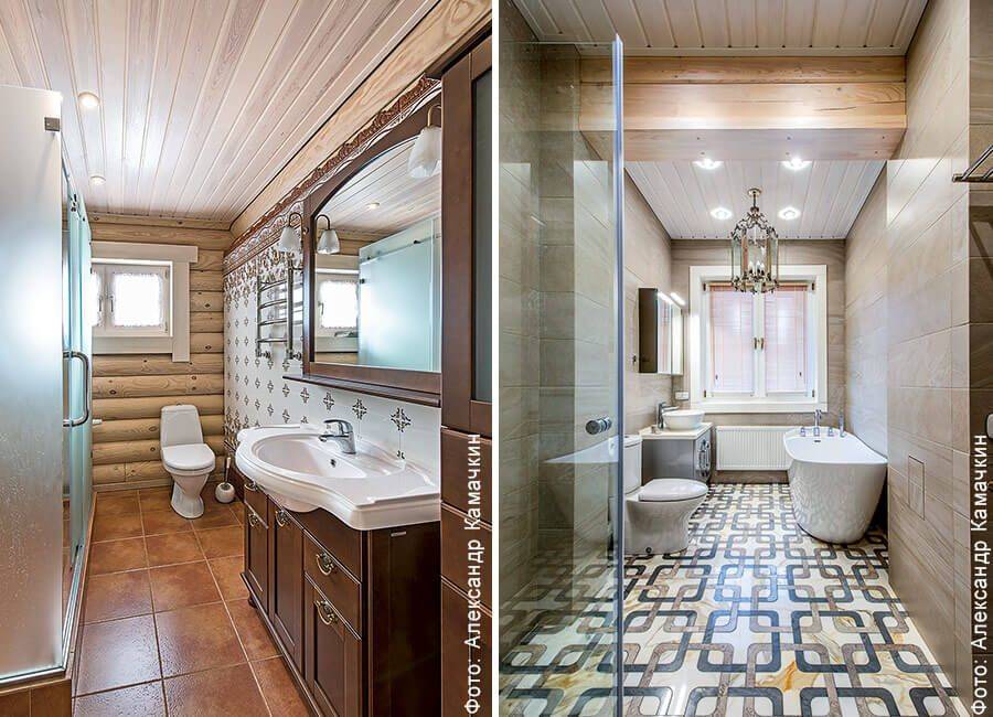 Ванная комната в деревянном доме: особенности выполнения ремонта своими руками