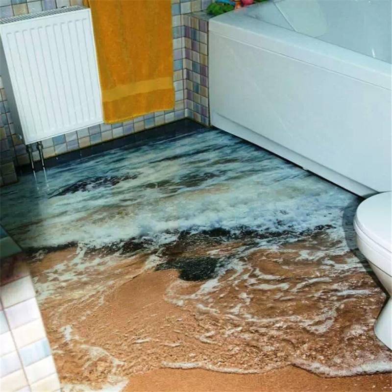 Как залить наливной пол в ванной комнате - фото жидкого пола