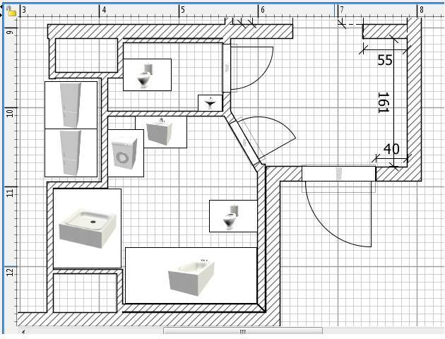 Дизайн для ванной комнаты в домах серии п44т