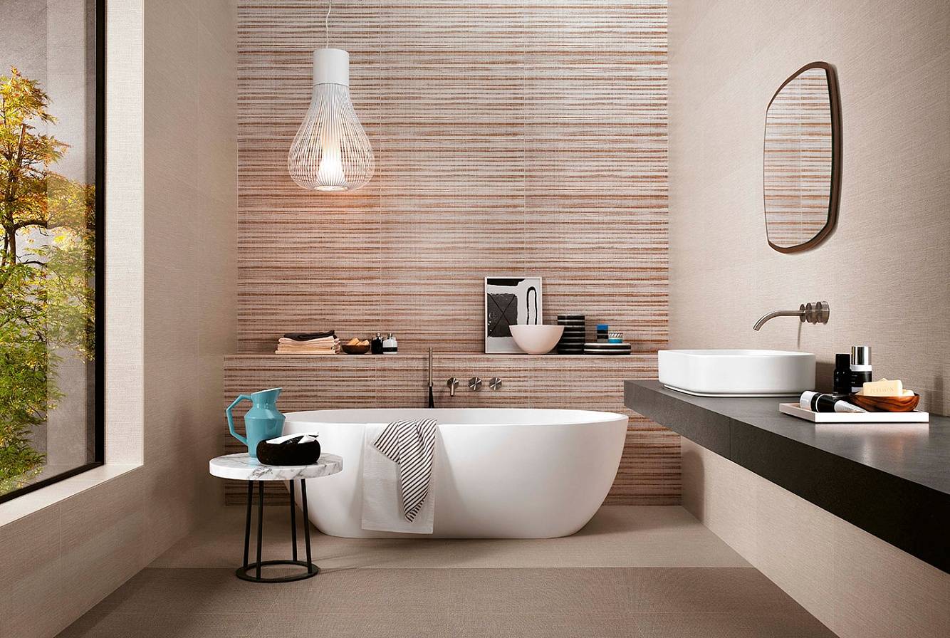 Стильная плитка для ванной комнаты: дизайн и смелые решения (85 фото)