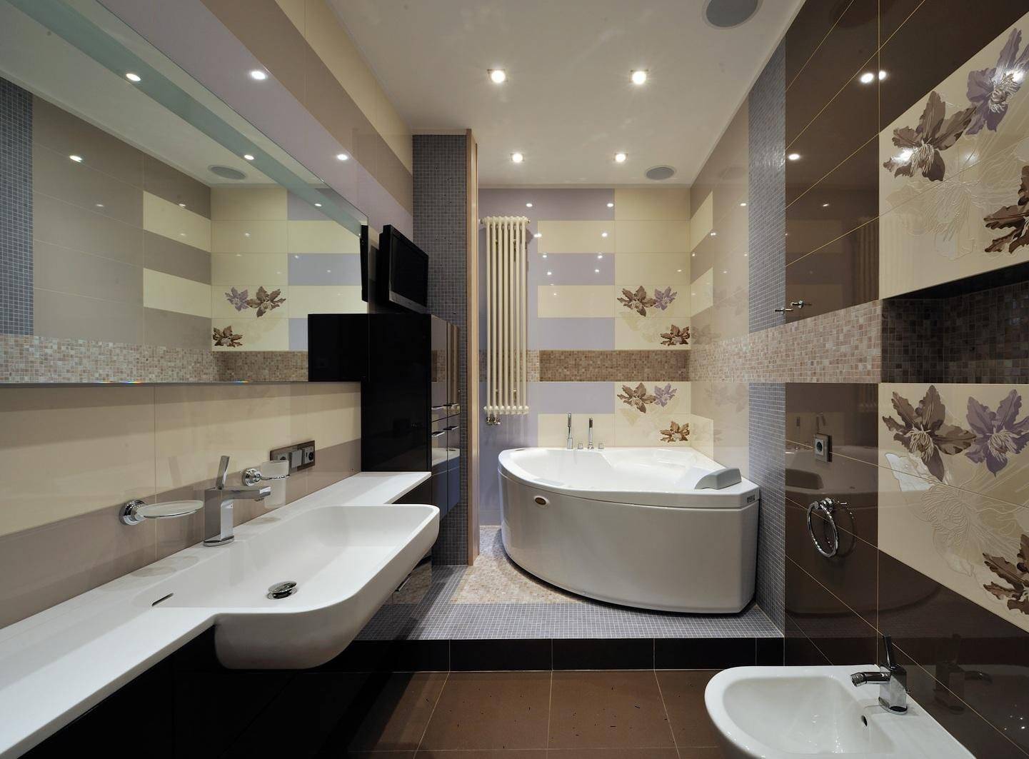 Дизайн — варианты ванных комнат. Обзор интерьерных решений и рекомендации по обустройству