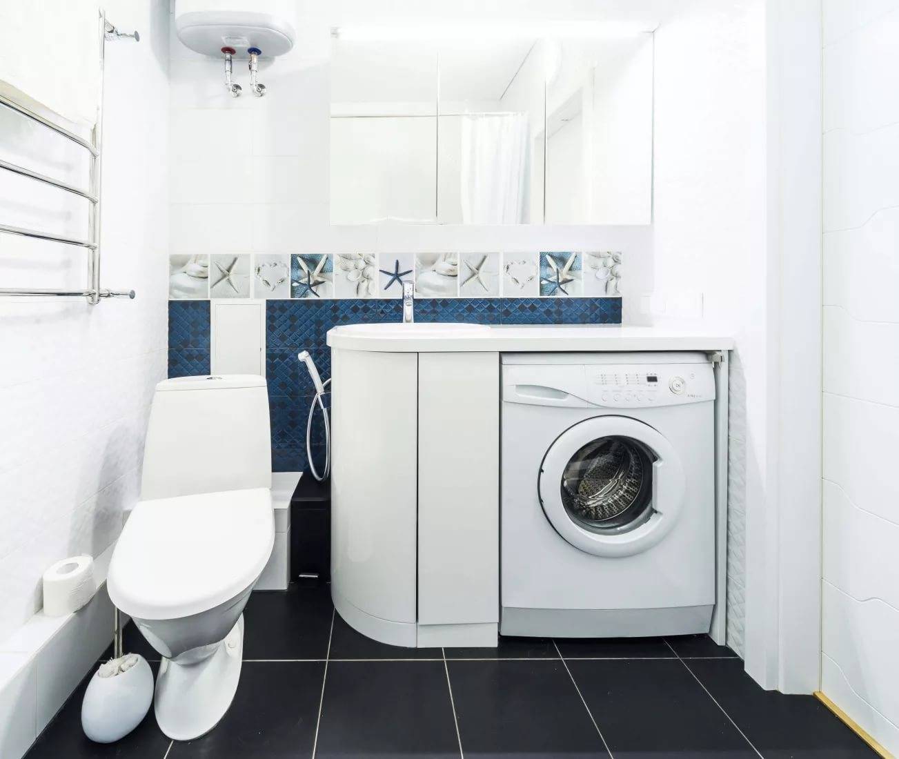 Дизайн ванной комнаты в хрущевке со стиральной машиной – советы специалистов | онлайн-журнал о ремонте и дизайне