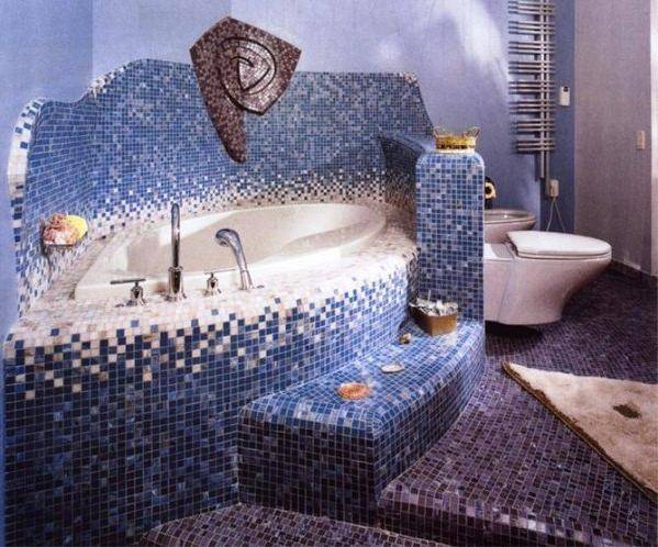 Отделка ванной комнаты мозаикой. основные этапы работ. контролируем мастера со знанием дела!