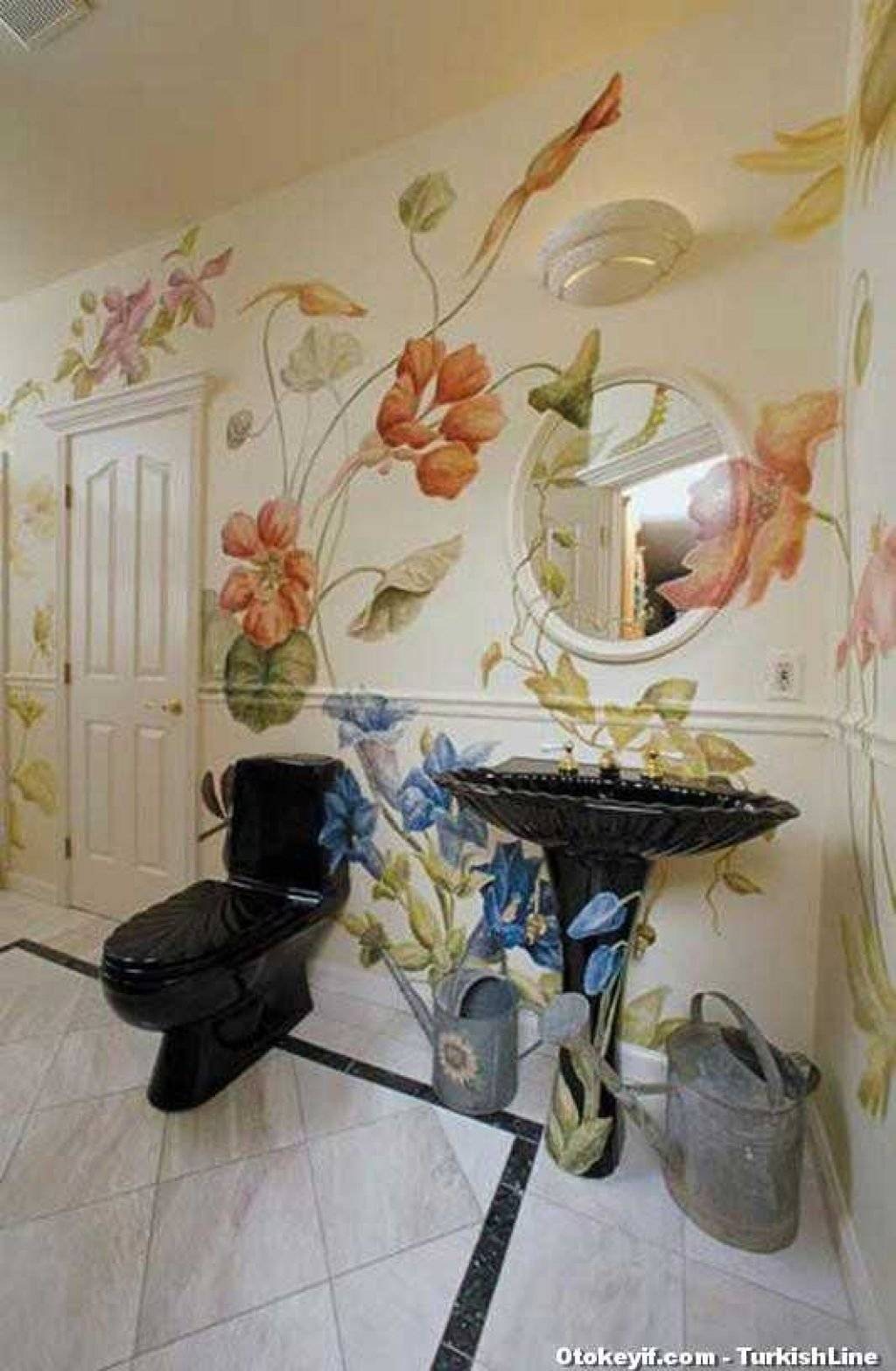 Декор ванной комнаты плиткой своими руками, фото декупажа