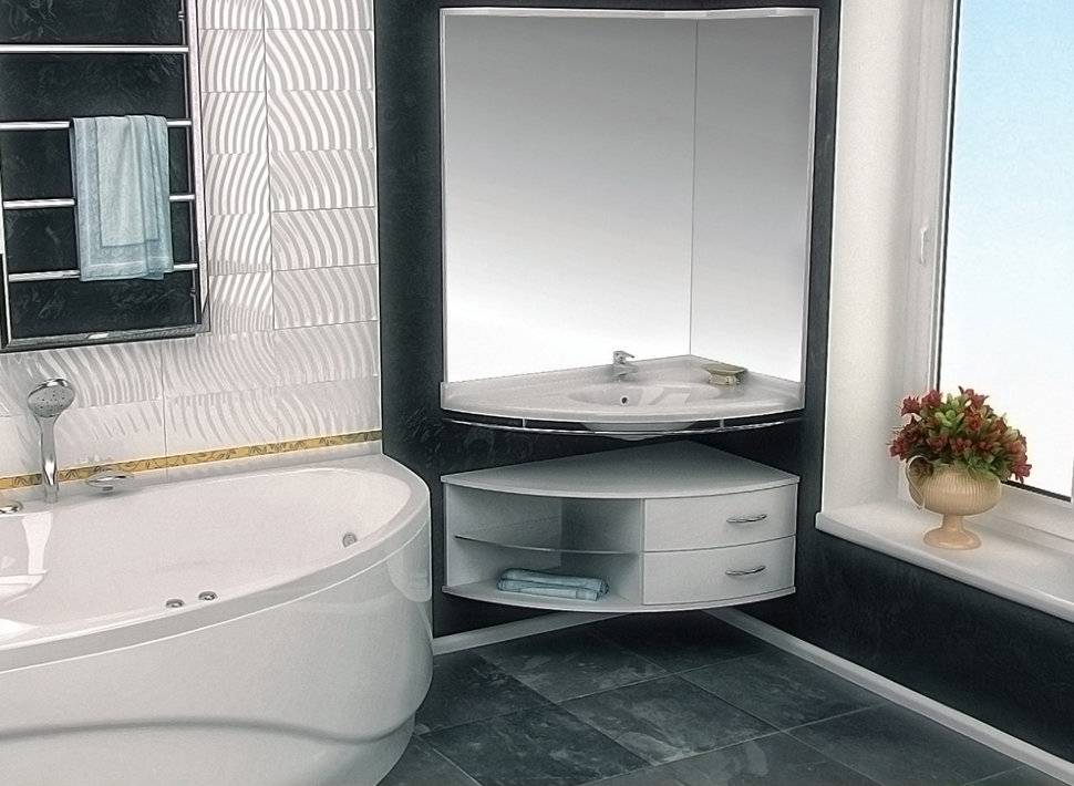 Угловые раковины для ванной: 95 фото современных моделей и нюансы выбора