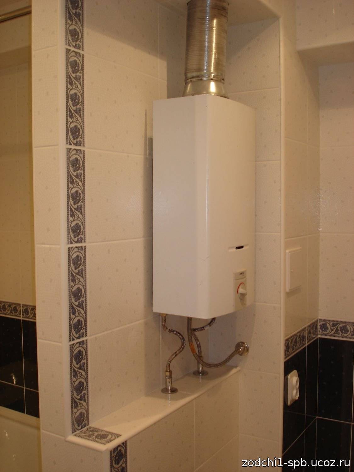 Правила установки газовой колонки в ванной комнате