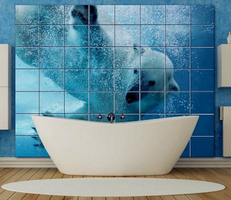Керамическая плитка с 3d эффектом для пола в ванную