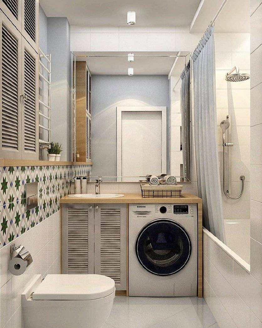 Как установить стиральную машину в маленькой ванной в хрущевке фото