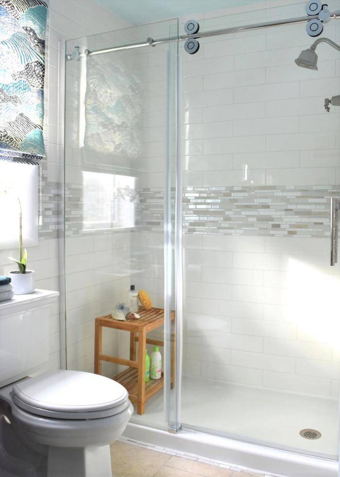Стеклянные шторки на ванну: новые дизайнерские решения