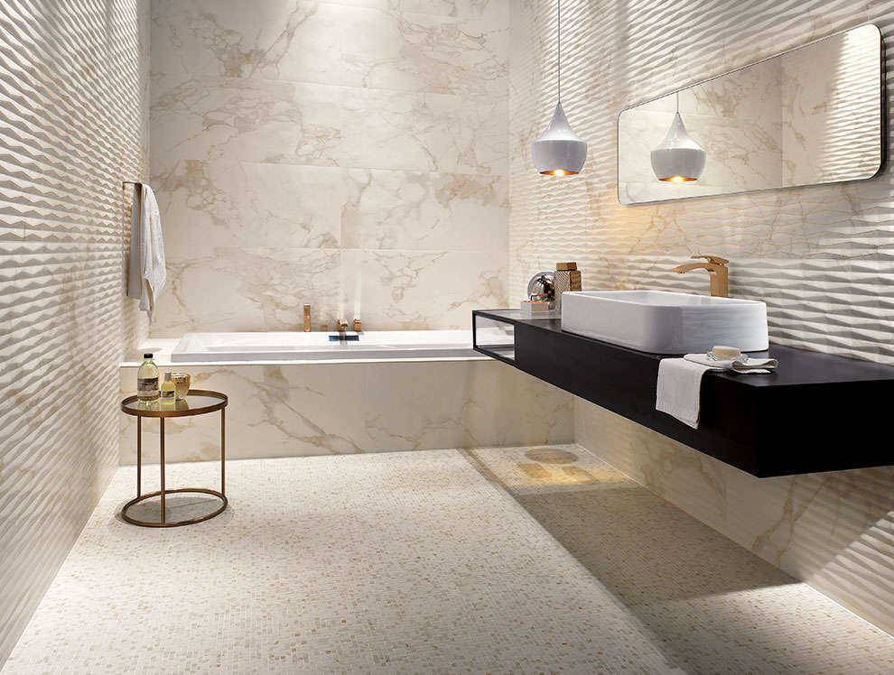 Стильная плитка в ванную – ванная комната - дизайн с модной плиткой 2019 (47 фото): красивые решения