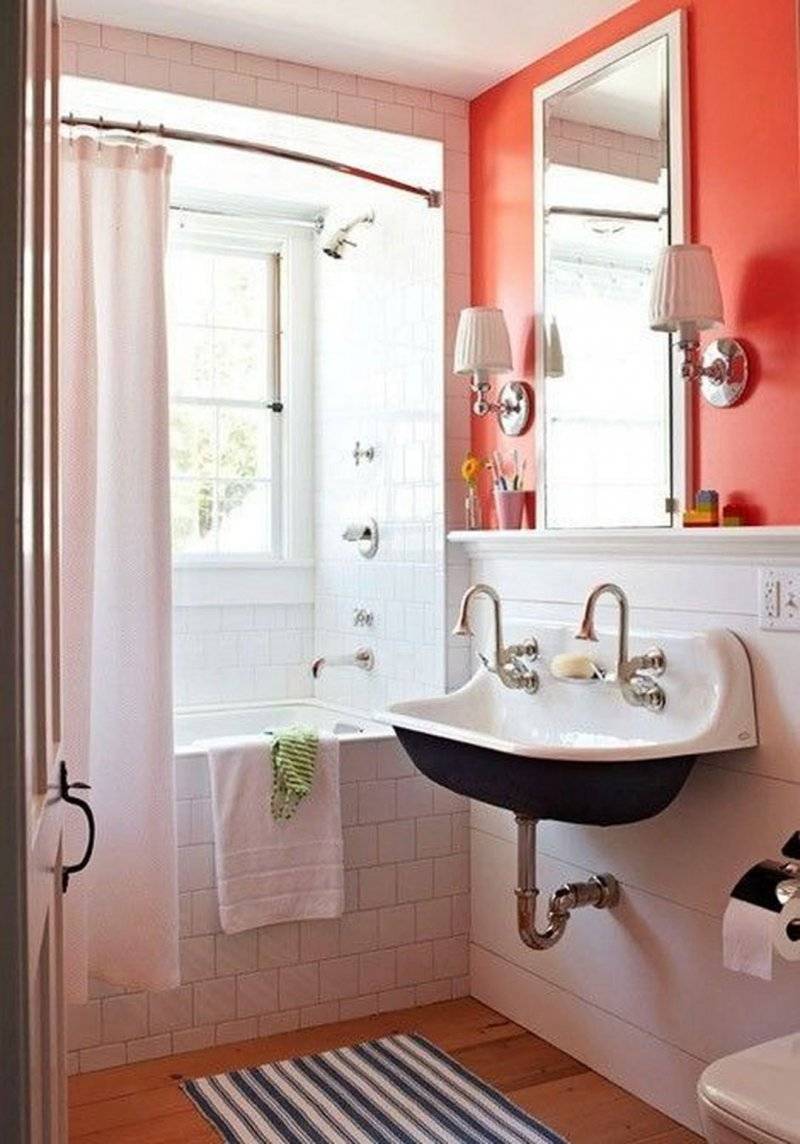 Яркие современные идеи дизайна маленькой ванной комнаты в 2023 году: 50 фото