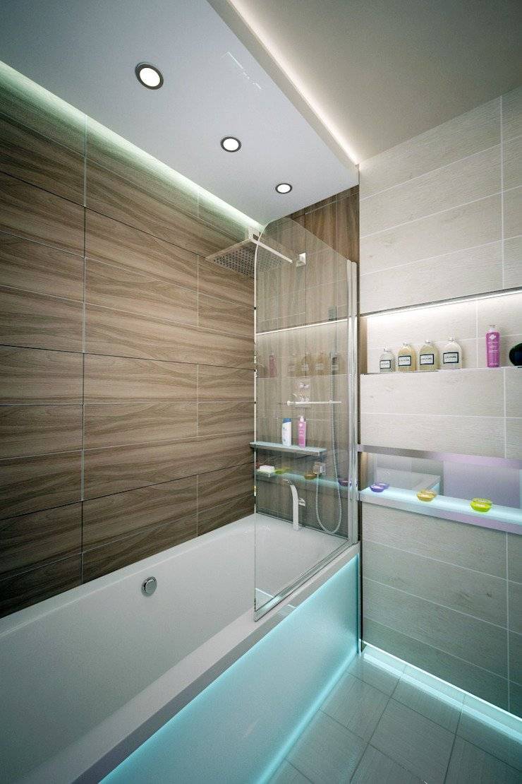 Дизайн стандартной ванной комнаты - фото типовых интерьеров