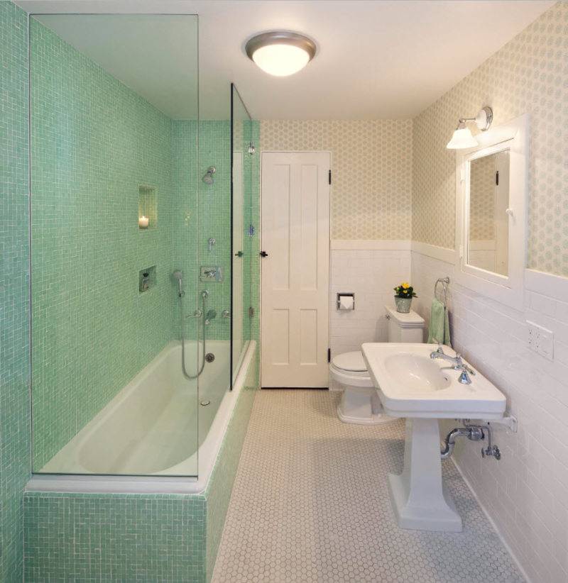 Простой дизайн ванной комнаты. Рекомендации по выбору материалов и сантехники