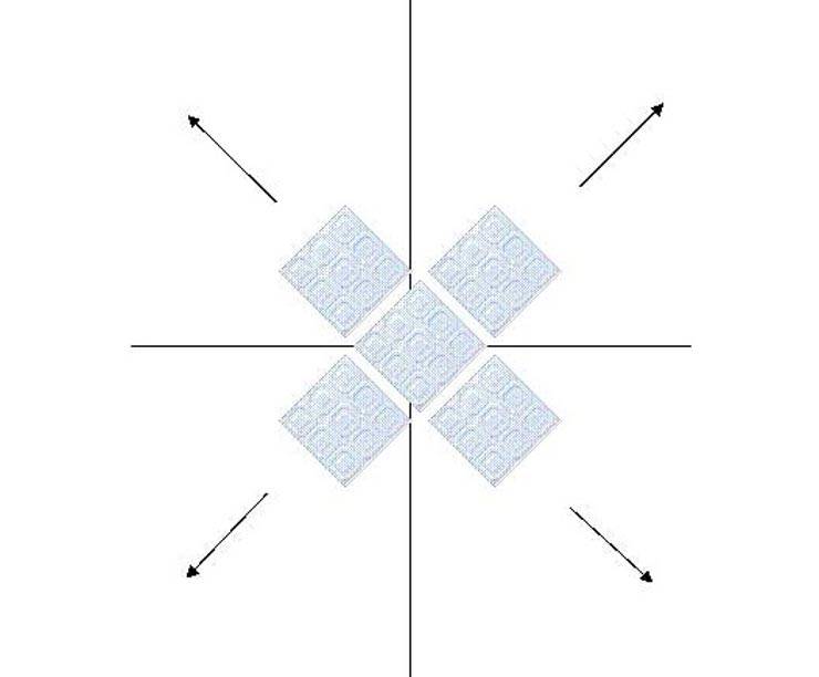 Как клеить потолочную плитку по диагонали (ромбом)