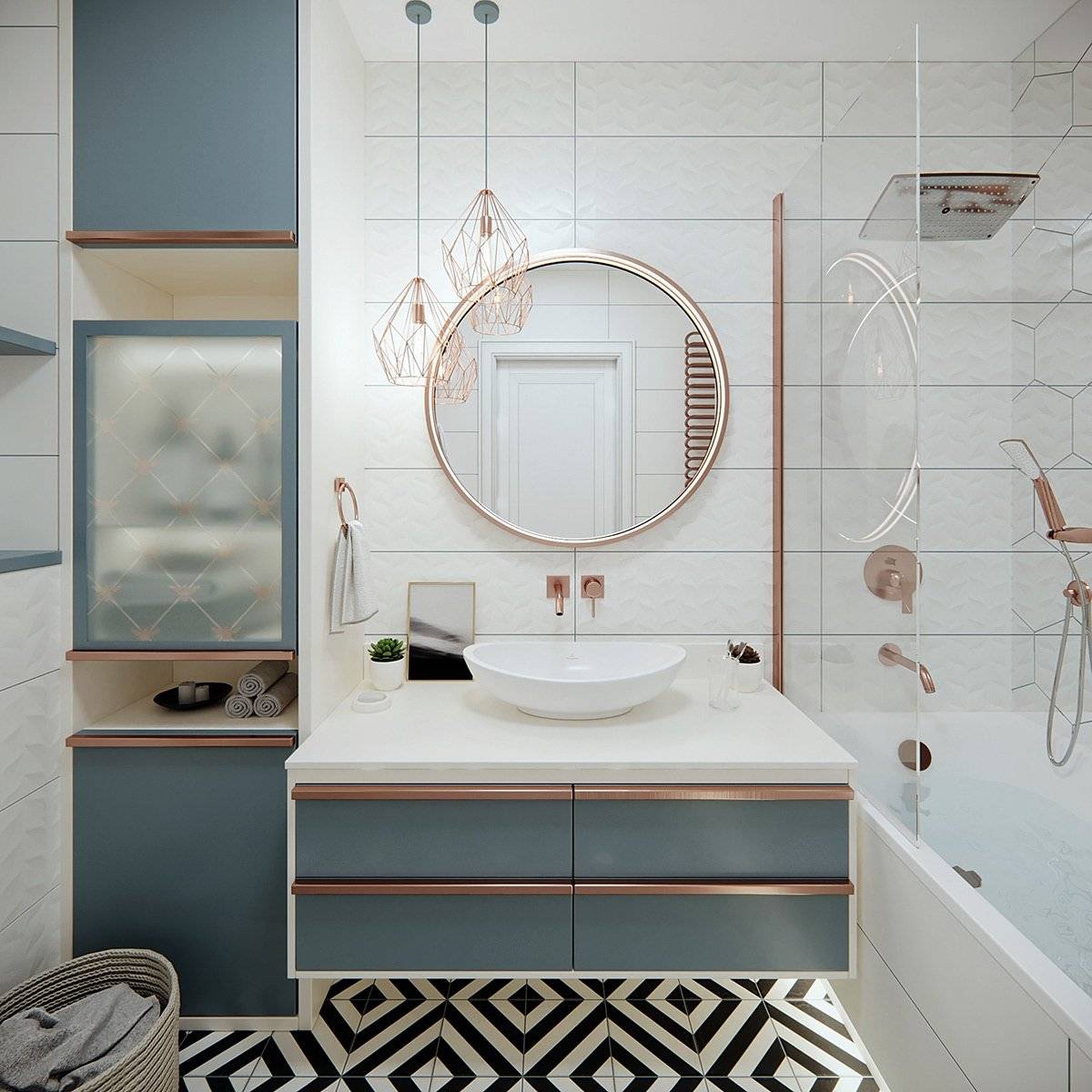 Водные процедуры в уютном обрамлении: дизайн современной плитки в ванной 2018 года