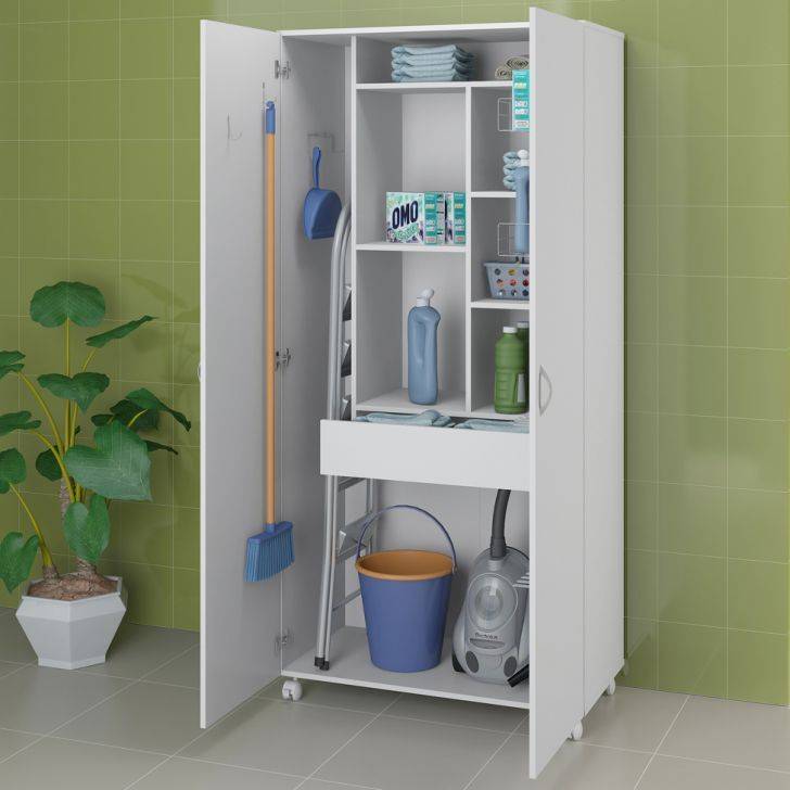 Настенный шкафчик в ванной комнате: разновидности по форме и материалу